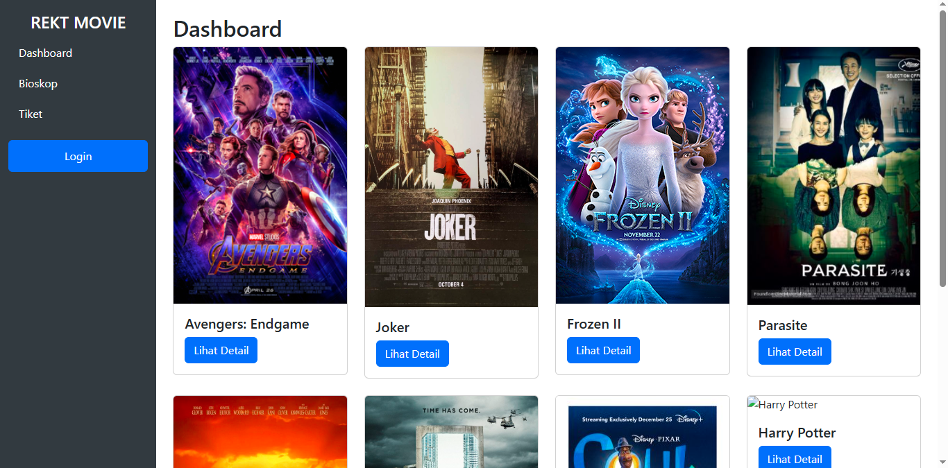 Website Pemesanan Bioskop